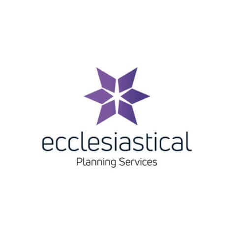 Ecclesiastical Planning Services underneath purple star logo.